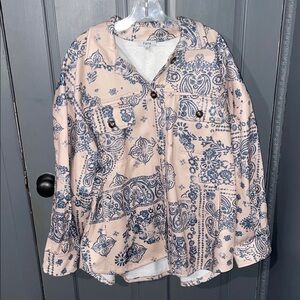 Fate Pink and Blue Paisley Jacket
